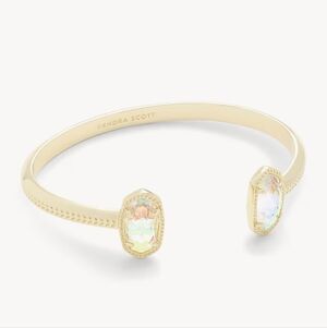 Kendra Scott Elton Gold Cuff Bracelet in Dichroic Glass
